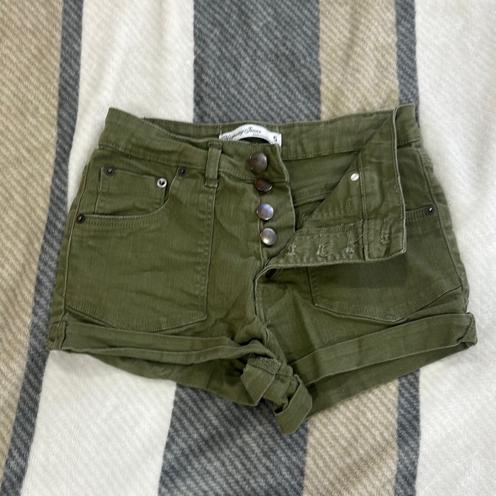 American Eagle Outfitters High Waist Green Shorts